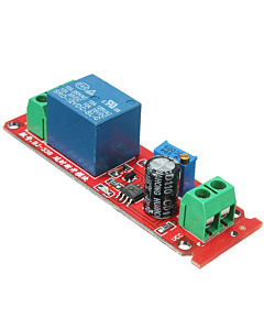 NE555 5V Adjustable Delay Timer Relay Module - Monostable 0-10 Seconds
