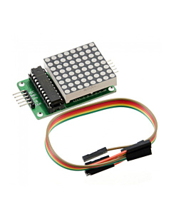 Red LED Dot Matrix Display Module with MAX7219 Serial Driver for Arduino