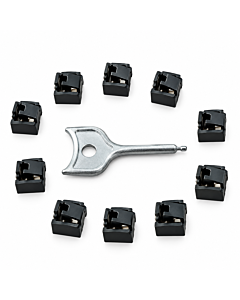 RJ45 Port Blocker Security Plug with Metal Extraction Key