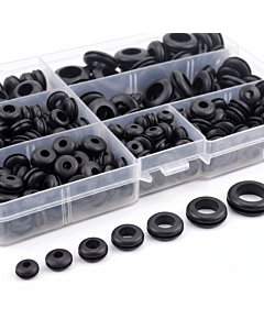 260 Pcs Rubber Grommet Assortment Kit M3 to M12 Wire Protection Ring