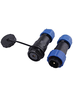SD20 1PIN 45A Waterproof Cable Mount Aviation Connector  Male Plug Female Socket IP68