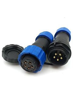 SD20 5PIN 25A Waterproof Cable Mount Aviation Connector  Male Plug Female Socket IP68