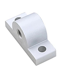 Silver Semicircular Fixing Plate for 2020 Aluminium Profile - 14mm Width 2020B Connector