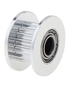 20-Tooth GT2 Aluminum Idler Pulley - 5mm Bore Bearing for 6mm Belts