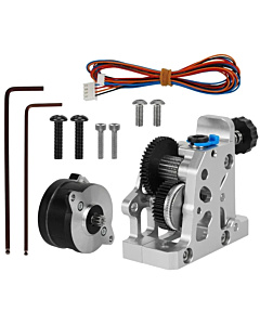 HGX-LITE Direct Drive Extruder with Motor - CNC Aluminum, Hardened Steel Dual Gear