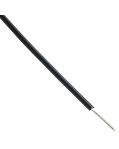 Single Strand Solid Core Hookup Wire - Black 26 AWG