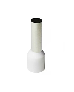 Insulated Bootlace Wire Crimp Ferrule End Terminal Lug-white-0.25 sqmm