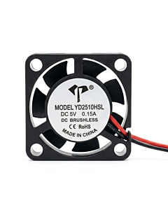 DC 5V 2510 Small Cooling Fan Hydraulic Bearing - 25 x 25 x 10 mm
