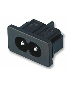 C8 IEC Electrical AC Power Socket Male 250V 2 Pin