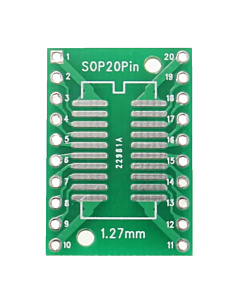 SOP20 TSSOP20 SSOP20 SMD to DIP20 PCB Adapter Board 