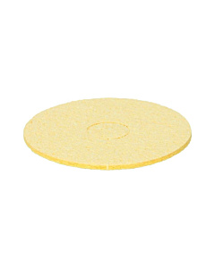Soldering Iron Tip Cleaning Yellow Round Sponge  Dia 5cm