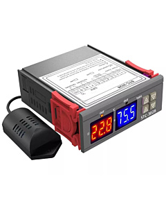 STC-3028 220V AC Digital Display Temperature Humidity Controller 2 Relay Outputs Incubator Dehumidifier