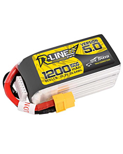 Tattu R-Line Version 5.0 1200mAh 6S1P 150C LiPo Lithium Polymer Battery