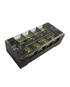 ProMax PTB-2504 Terminal Strip Barrier Block with Transparent Cover