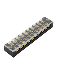 ProMax PTB-2510 Terminal Strip Barrier Block with Transparent Cover