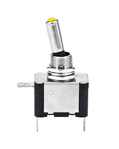 Toggle Switch with Yellow LED 12V