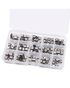150-Piece USB Type-C SMD Receptacle Connector Assortment Kit for PCB Repair & DIY Projects