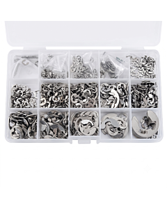  Steel E-Clip & Circlip Assortment Kit with Storage Box 1005 Pieces