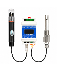 Industrial 5-in-1 Water Quality PHEC Sensor Transmitter with Display Stainless Steel PHEC0.1