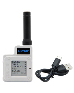 LILYGO T-Echo Meshtastic Node - nRF52840, 868MHz LoRa, 1.54" E-Paper, GPS (White)
