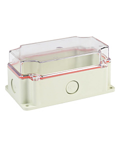 ProtechT WPE17T IP65 Waterproof Plastic Enclosure with Transparent Lid