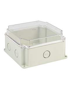 ProtechT WPE18T IP65 Waterproof Plastic Enclosure with Transparent Lid