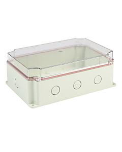 ProtechT WPE20T IP65 Waterproof Plastic Enclosure with Transparent Lid