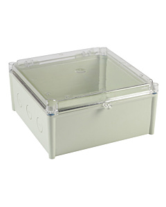 ProtechT WPE21T IP65 Waterproof Plastic Enclosure with Transparent Lid