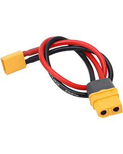 Amass XT30 Extension Cable (Male to Female) - 10cm 14AWG Silicone Wire