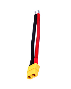 XT60 Female Connector with 14AWG High Temp Silicone Wire Pigtail - 10cm