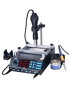 YIHUA 853AAA 3 in 1 SMD BGA Rework Soldering Station Hot Air Gun Plate