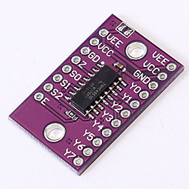Probots 8 Channel Analog Multiplexer/Demultiplexer Breakout Board