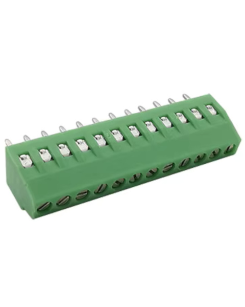 12 Pin Fixed Screw Terminal Block Connector 2.54MM,Pitch