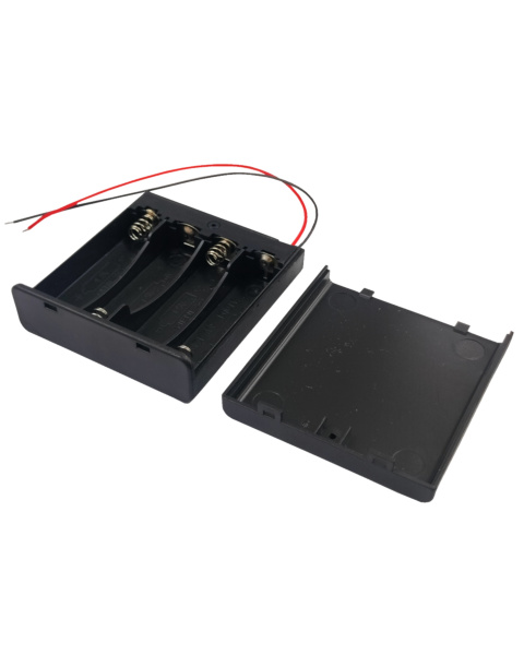 4 x 1.5V AA Cell Battery Case Holder Socket with On Off Switch