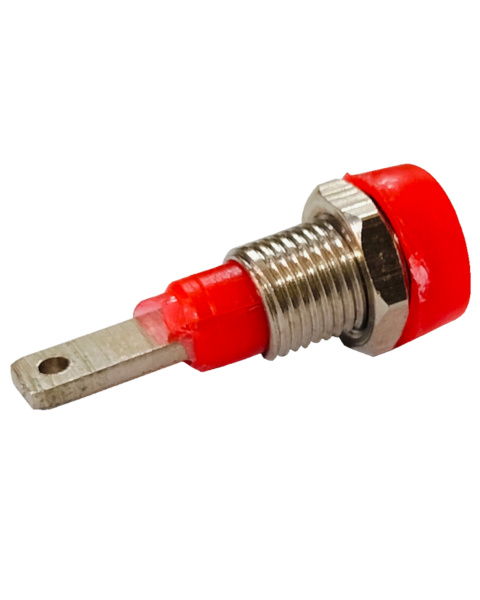 2 mm Female Jack Banana Socket Panel Mount Connector - RED