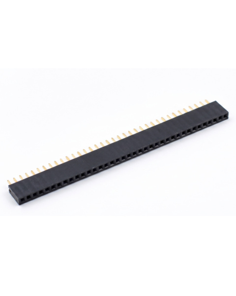 40x1 Female Berg Strip Header - Straight 2.54mm Pitch Connector