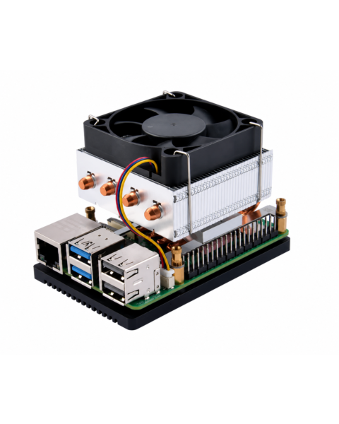 52 PI Raspberry Pi 5 Active Cooler with 5mm Copper Heat Pipe and PWM Fan