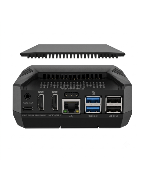Argon ONE V3 M.2 NVMe PCIe Aluminum Case for Raspberry Pi 5 with Active Cooling