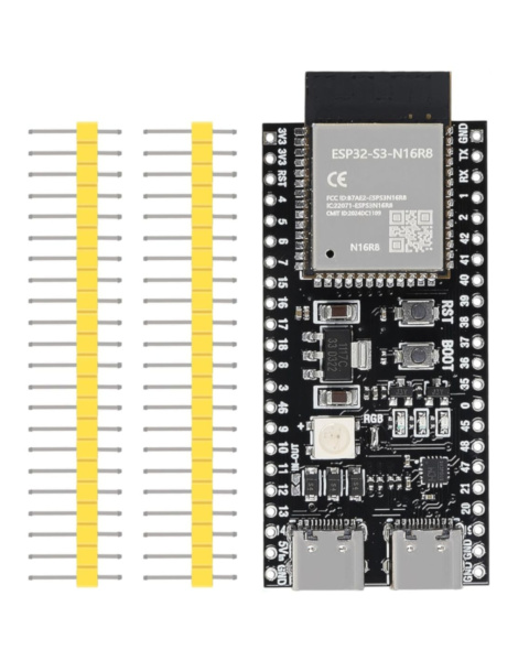 ESP32-S3 N16R8 Dual Type-C Development Board - 16MB Flash, 8MB PSRAM
