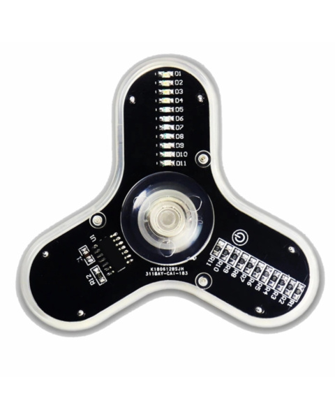 RGB LED Fidget Spinner 3 Leaf Rotating Gyroscope DIY Kit