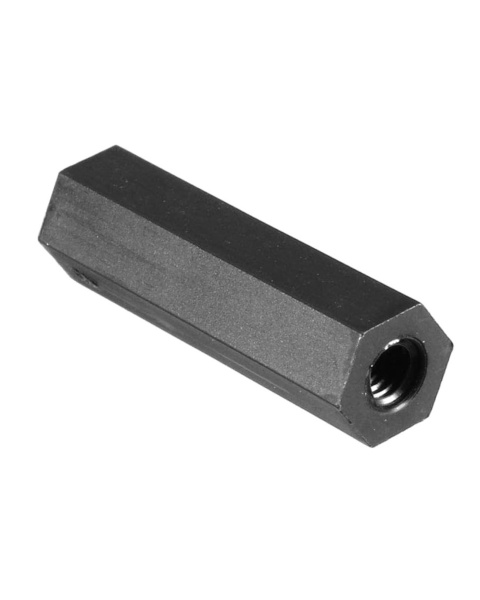 M3  Black Nylon Hex Spacer 12MM,Female-Female