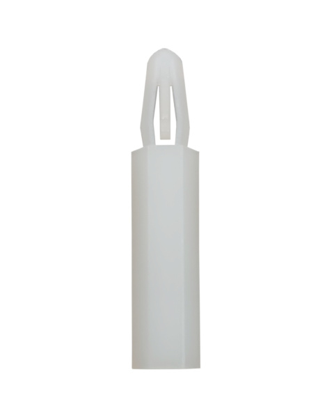 M3 x 5mm White Nylon Hexagonal Snap