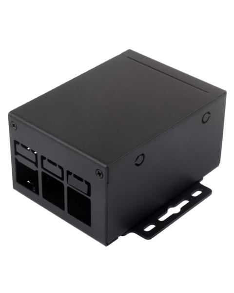 Industrial Grade Heavy-Duty Metal Enclosure for Raspberry Pi 5 - Wall & DIN Rail Mountable