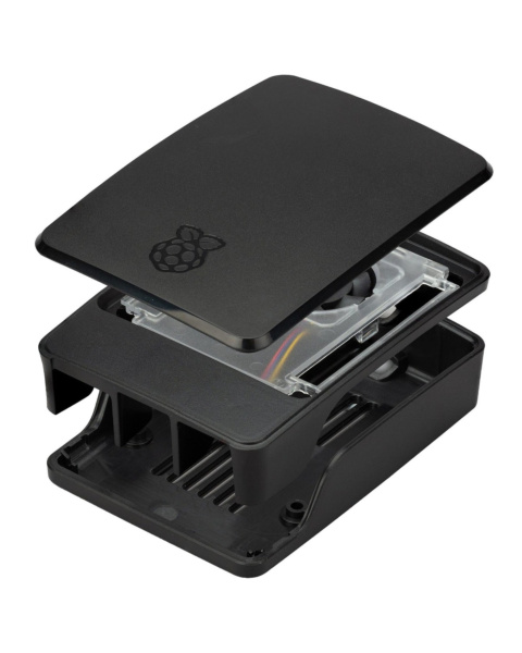 Official Raspberry Pi 5 Case with Integrated Cooling Fan - Black