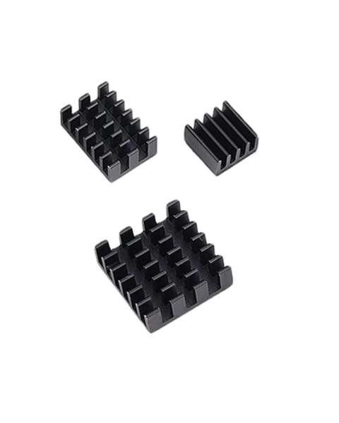3 in 1 Black Aluminum Heat Sink for Raspberry Pi 4B