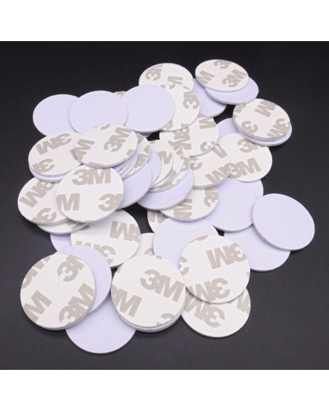 RFID Sticker Coin Type Tag 25mm 125 kHz EM4100 TK4100