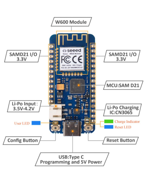 Seeed Studio Wio Lite W600 ATSAMD21 Wireless Development Board