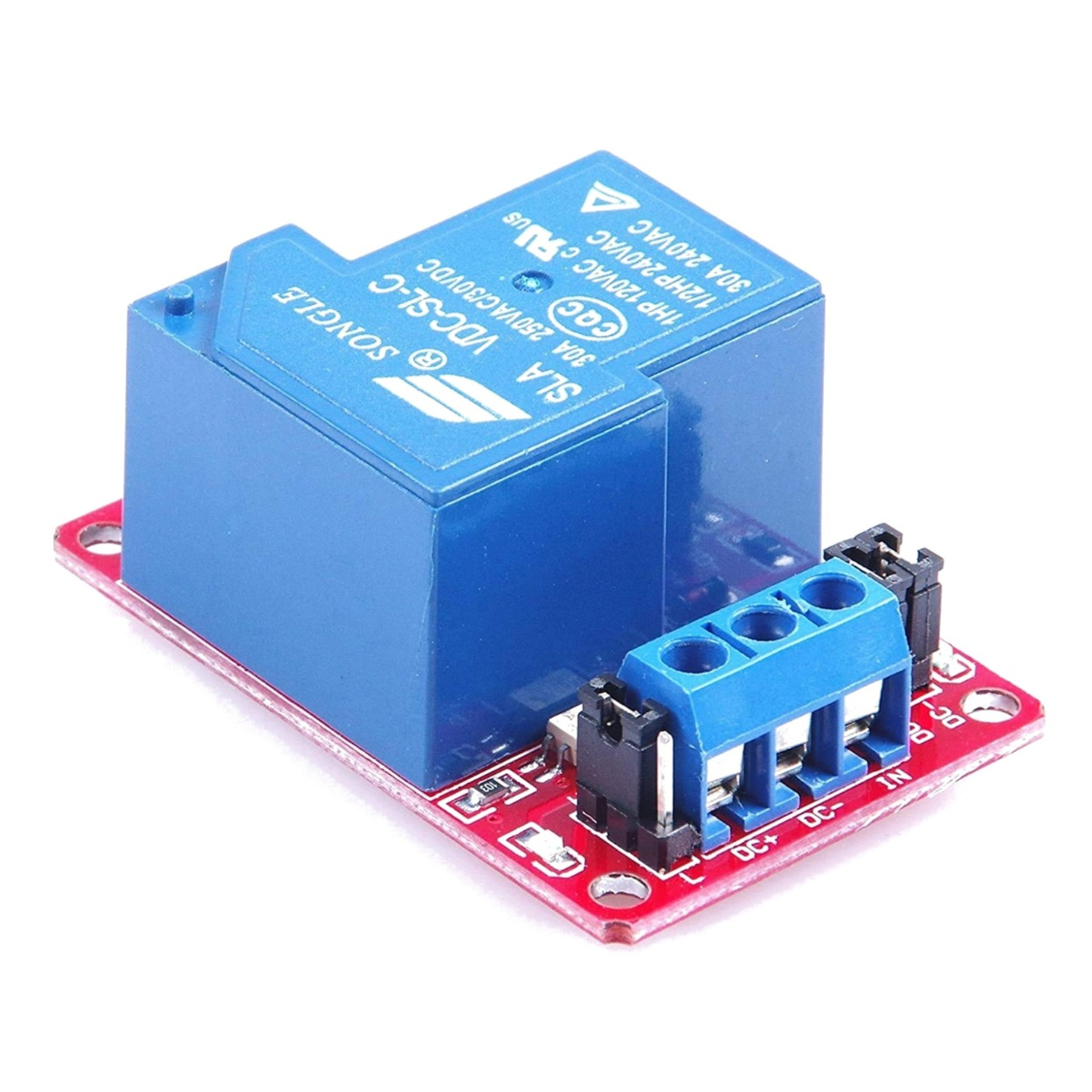 3-Channel Relay Module With Optocoupler Isolation