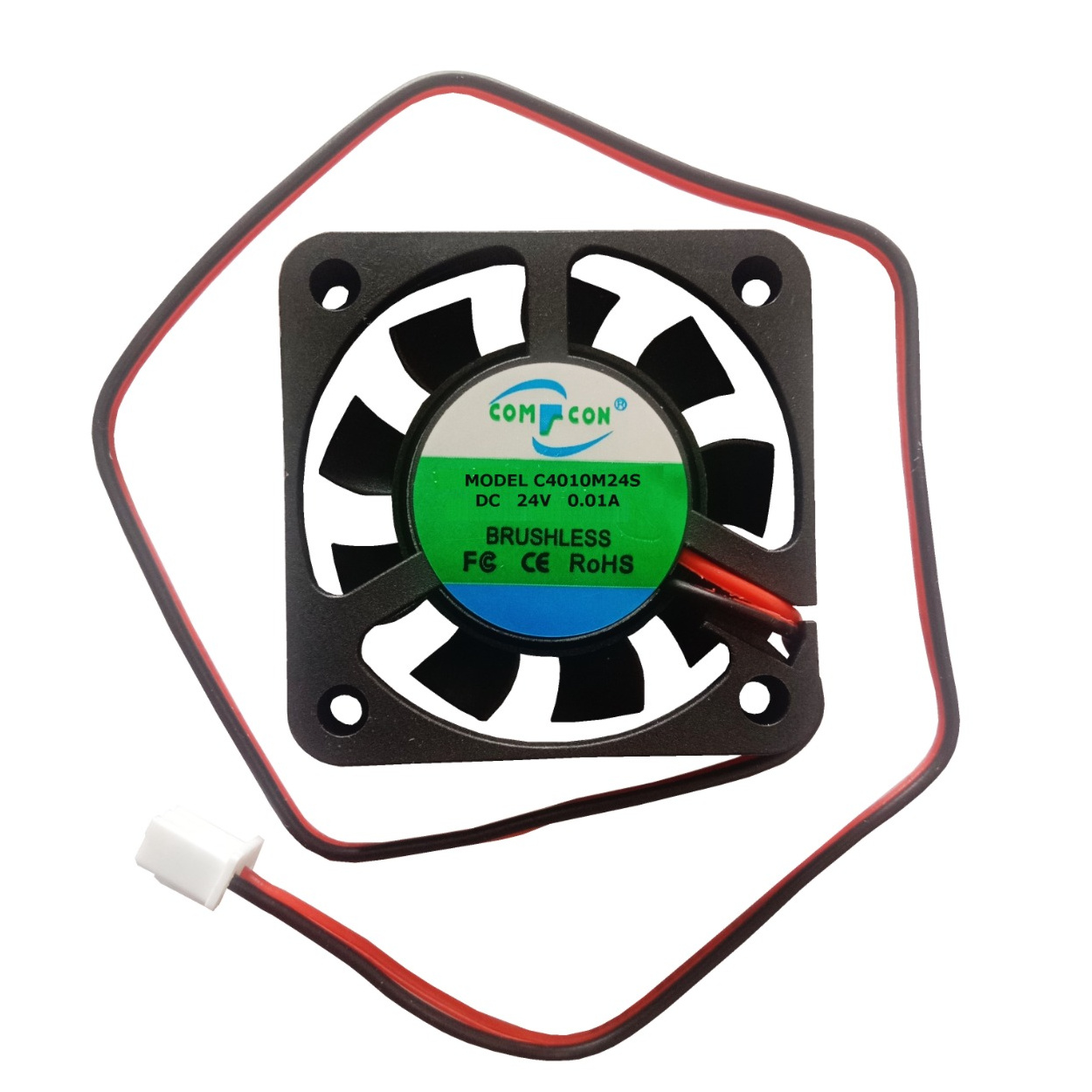 Dc 12v 40mm X 40mm X 10mm 2-pin Ball Bearing Computer Pc Case Cooling
