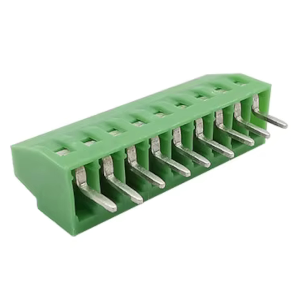 50 Pcs 2-Pin 2.54mm Pitch PCB Screw Terminal Blocks – Green Plastic Connectors For DIY Electronics & Wiring